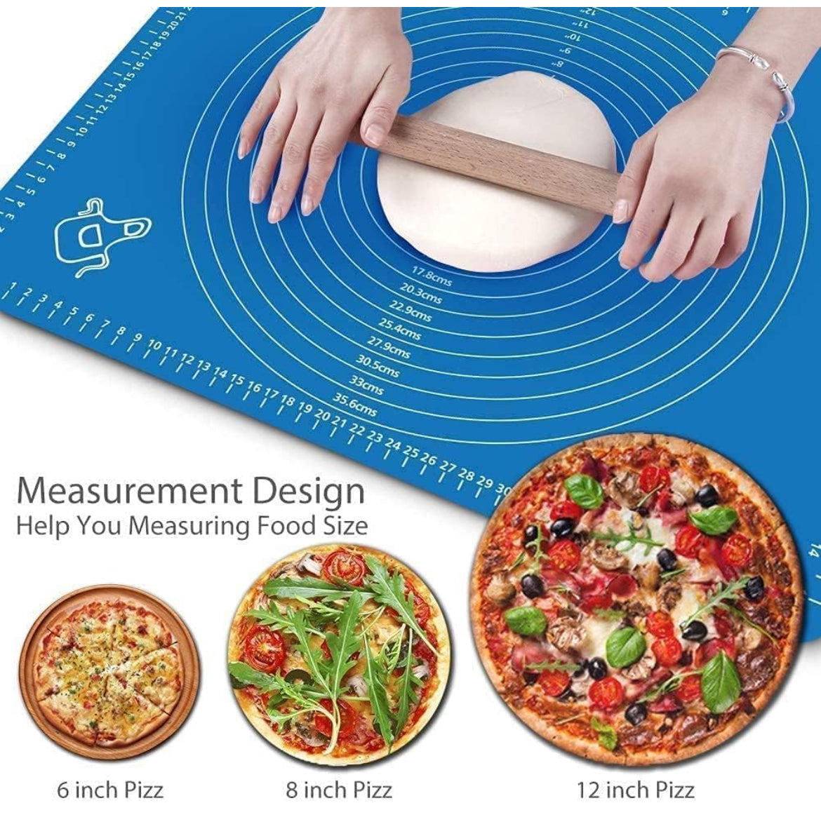 Silicone Baking Mat Roti mat Silicone mat for Kitchen Chapati matAtta Kneading Mat Non Stick Fondant Dough Rolling mat Cake Pad Cooking