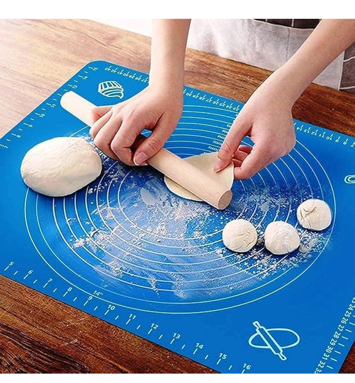 Silicone Baking Mat Roti mat Silicone mat for Kitchen Chapati matAtta Kneading Mat Non Stick Fondant Dough Rolling mat Cake Pad Cooking