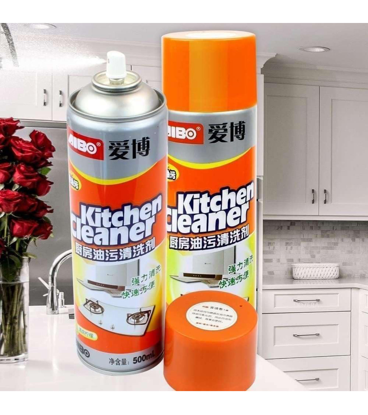 Multipurpose Bubble Foam Cleaner Kitchen Cleaner Spray Oil & Grease Stain Remover Chimney Cleaner Spray Bubble Cleaner All Purpose Foam Degreaser Spray