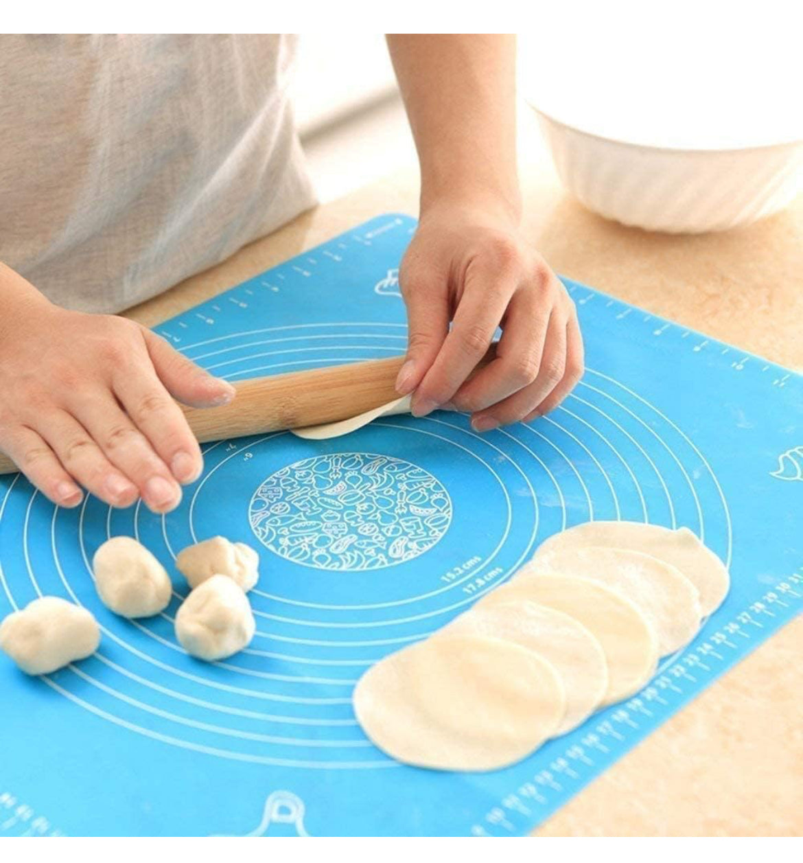 Silicone Baking Mat Roti mat Silicone mat for Kitchen Chapati matAtta Kneading Mat Non Stick Fondant Dough Rolling mat Cake Pad Cooking