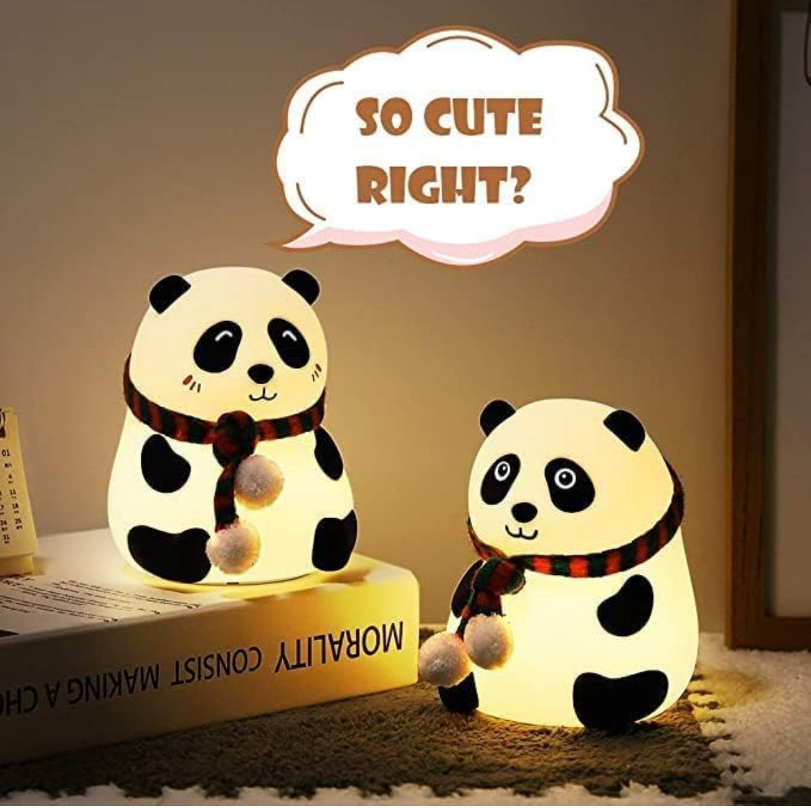Panda Lamp, Panda Gifts, Panda Touch Silicone Lamp, Birthday Gift for Girls and Boys, Panda Light Lamp, Kids Night Light | Gifts for Woman | Valentine Gift