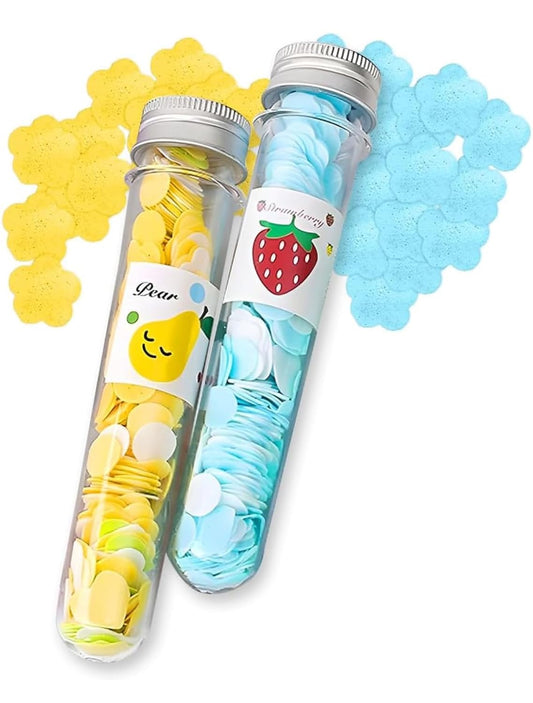 Flower Design Paper Soap – Portable & Travel-Friendly Hand Wash (Pack of 4, Assorted Colors)